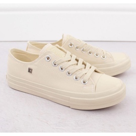 Classic women's sneakers big star nn274286 beige 2