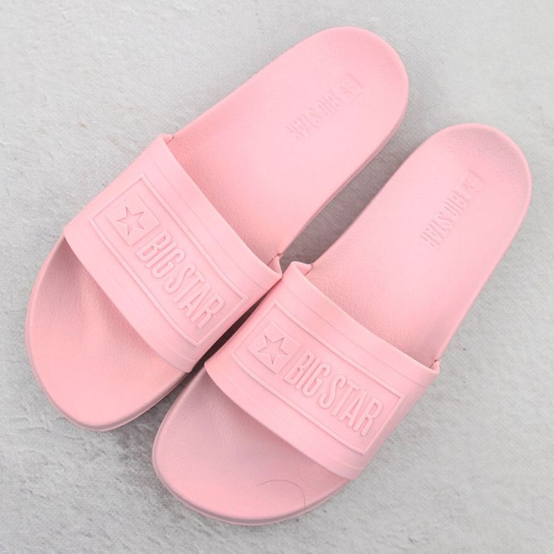 Women's flip flops for the Big Star Oo274036 pink pool 2