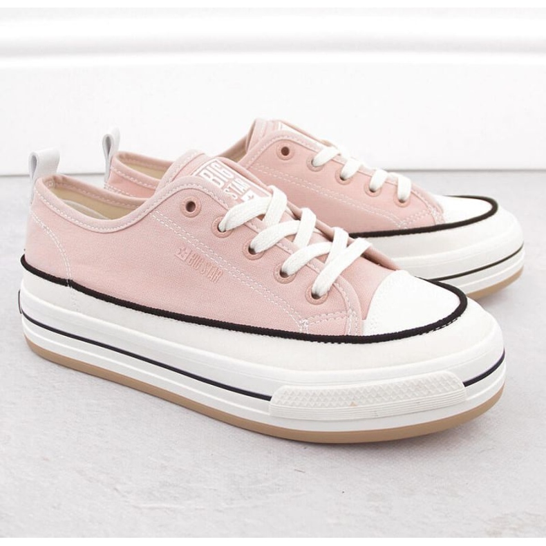 Sneakers on Pink Big Star NN274207 Pink 2 Sneakers on Pink Big Star NN274207 Pink 2