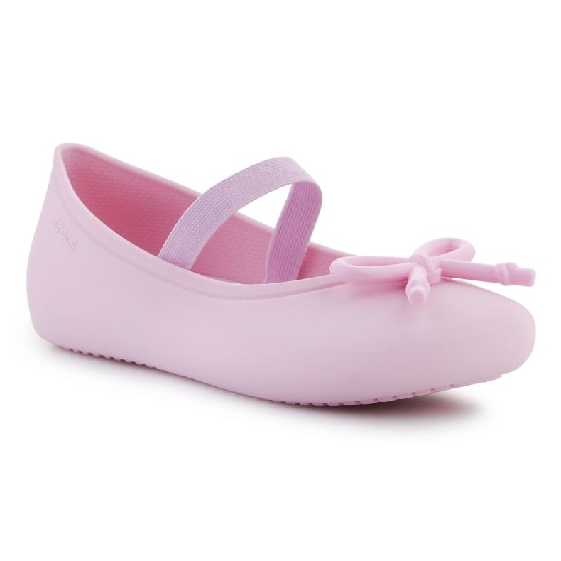 Crocs Brooklyn Bow Flat K Jr 210136-6GD sandals pink 2