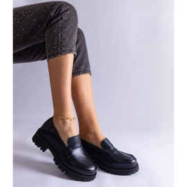Black eco-leather moccasins 2