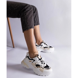 White and black sports sneakers 1