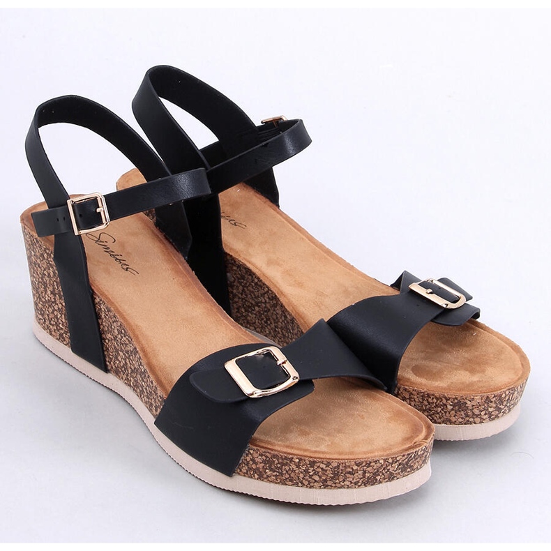 Black cork wedge sandals 1 Black cork wedge sandals 1