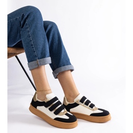 Black sneakers with Velcro fastening 1