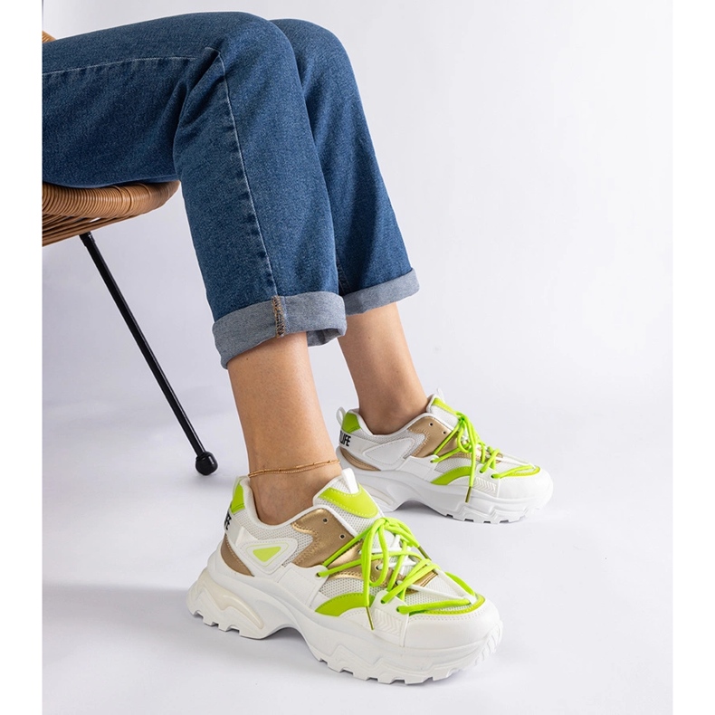 White sports sneakers 1