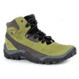 Olivier Men's winter shoes 134GT insulated green wool 3
