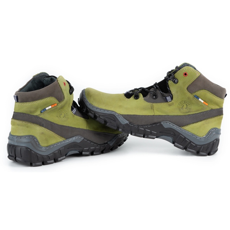 Olivier Men's winter shoes 134GT insulated green wool 4