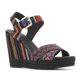 Geox D82P6G 000AW C0042 wedge shoes multicolored 2