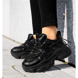Women's platform sneakers Black 2