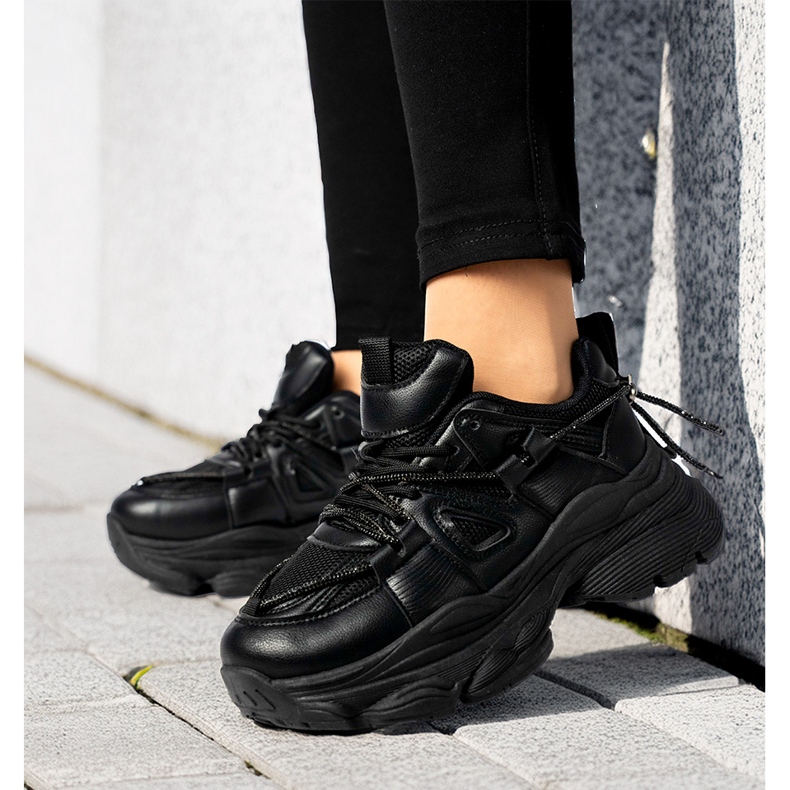 Women's platform sneakers Black 2
