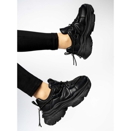 Women's platform sneakers Black 1