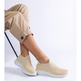 Beige slip-on sports sneakers 1 Beige slip-on sports sneakers 1
