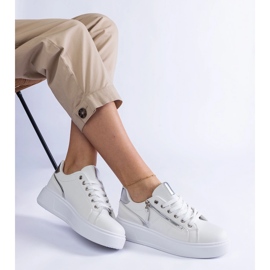 White women's sports sneakers 2