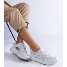 White sneakers with a thick sole 1