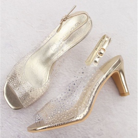 Potocki W WS43317 WOL284B high heel sandals golden 2