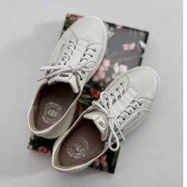 Olivier Women's leather sneakers Style 1238 white 1