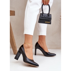 Lewski Shoes Elegant pumps made of natural leather on the Lewski post 2659/2043 black 2