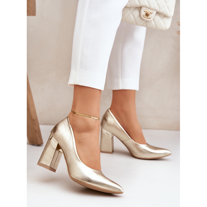 Lewski Shoes Leather pumps Lewski 3117 gold metallic golden 2 Lewski Shoes Leather pumps Lewski 3117 gold metallic golden 2