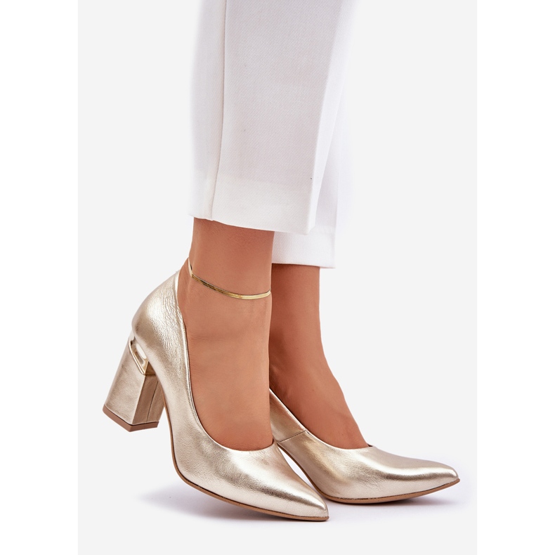 Lewski Shoes Leather pumps Lewski 3117 gold metallic golden 1 Lewski Shoes Leather pumps Lewski 3117 gold metallic golden 1