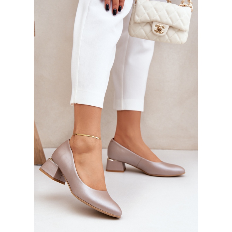 Lewski Shoes Lewski leather pumps 3118 dark beige 2 Lewski Shoes Lewski leather pumps 3118 dark beige 2