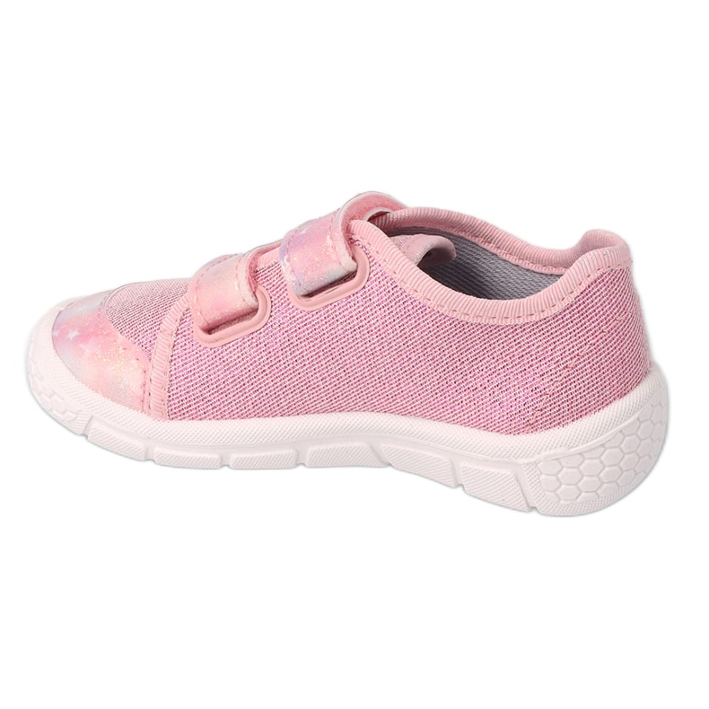 Befado children's slippers with Velcro 908P001 pink 2 Befado children's slippers with Velcro 908P001 pink 2