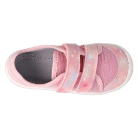 Befado children's slippers with Velcro 908P001 pink 3 Befado children's slippers with Velcro 908P001 pink 3