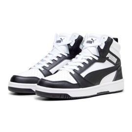 Puma Rebound V6 392326-01 white and white black 1 Puma Rebound V6 392326-01 white and white black 1