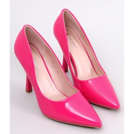Women's high heels lacquered Fuchsia pink 1
