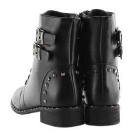 Black Lace-up boots PE155P black 1
