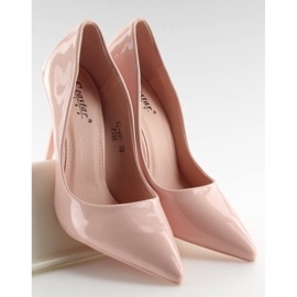 Pink lacquered pink women's high heels LL-89P Pink 1