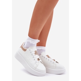 Women's sneakers with white pins 1