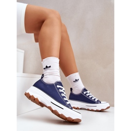 News Low women's sneakers on the platform navy blue 2 News Low women's sneakers on the platform navy blue 2
