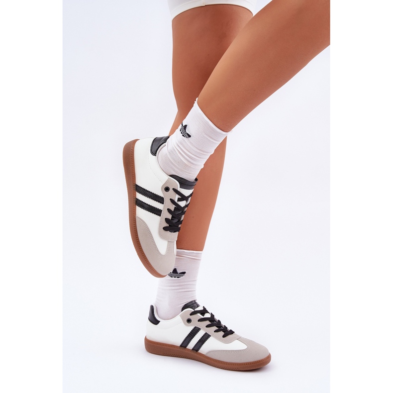 Low white and white women's sneakers sneakers 2