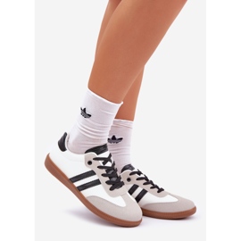 Low white and white women's sneakers sneakers 1