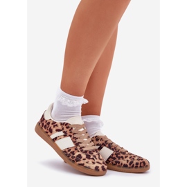 Low women's leopard print sneakers brown leopard print 1