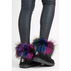 Dimar Multicolor leather mukluki black 2 Dimar Multicolor leather mukluki black 2