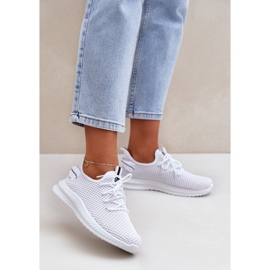 Women's in -handed mesh sports shoes white 2