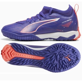 Puma Ultra 5 Match TT+ Mid shoes 108097-01 purple 2