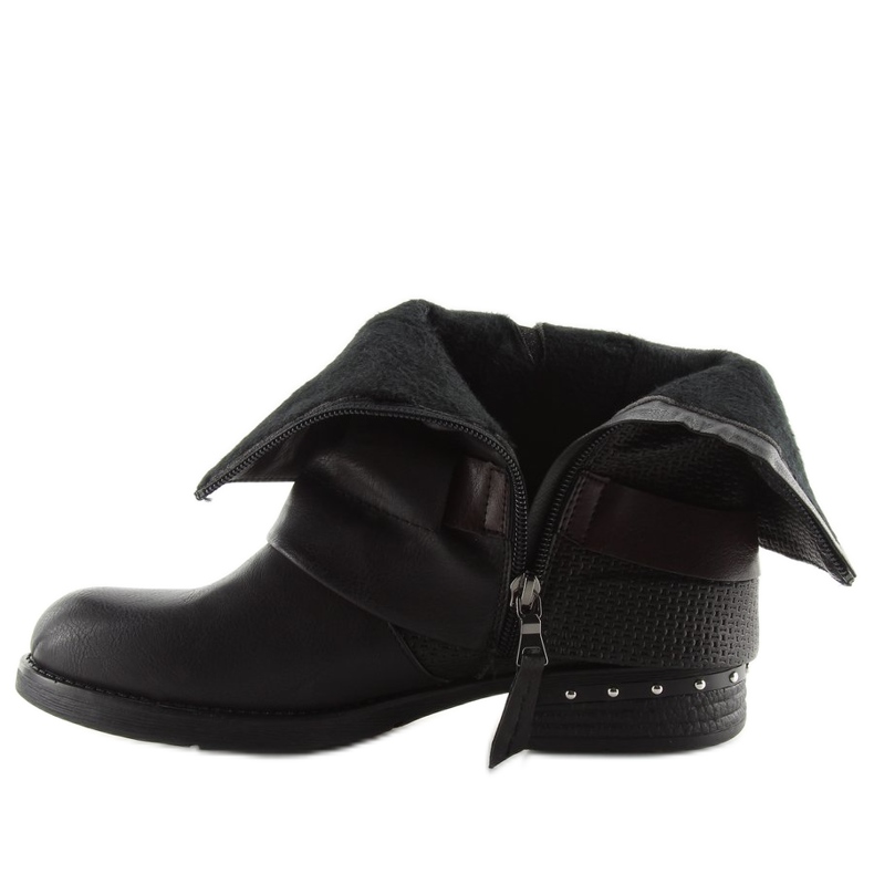Black military boots 5728 black 2