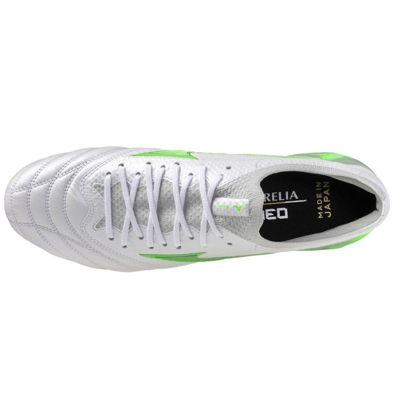 Mizuno Morelia Neo IV Japan FG shoes - white and green Mizuno Morelia Neo IV Japan FG shoes - white and green