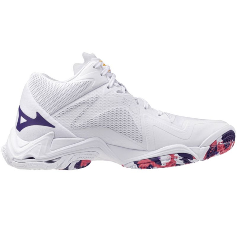 Mizuno Wave Lightning Z8 Mid V1GC240520 white shoes 1