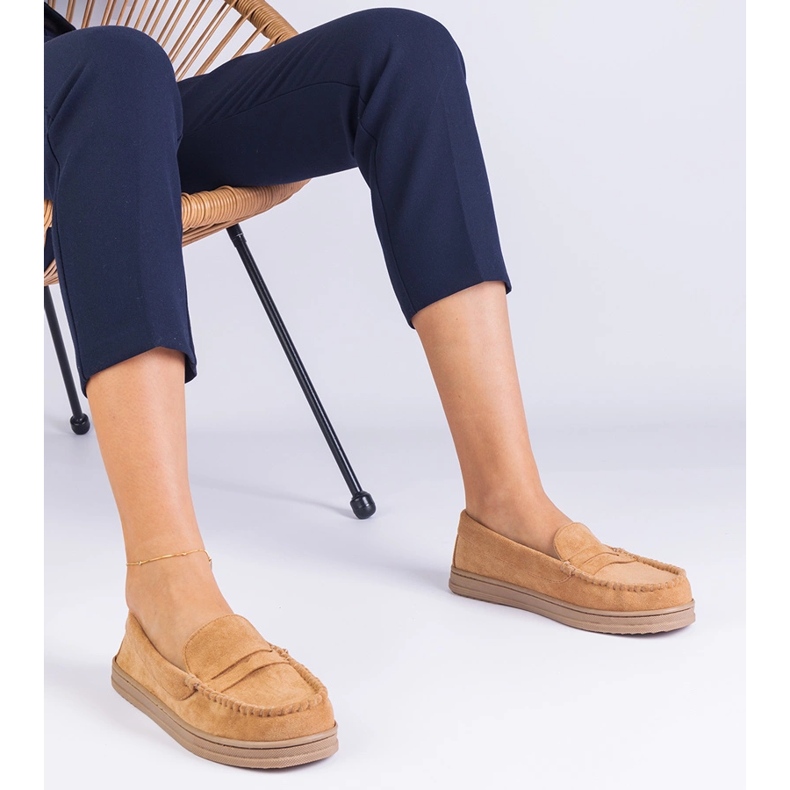 Brown women's loafers from Ekozamszu 2 Brown women's loafers from Ekozamszu 2