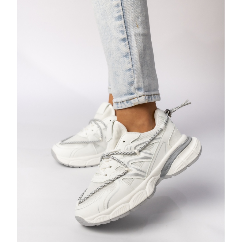 Women's sports sneakers-white and gray white/gray 1 Women's sports sneakers-white and gray white/gray 1