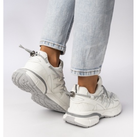 Women's sports sneakers-white and gray white/gray 2 Women's sports sneakers-white and gray white/gray 2