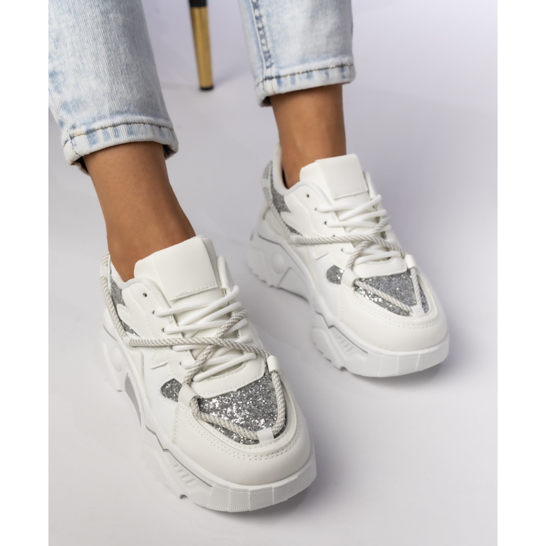 Women's sports white sneakers 2