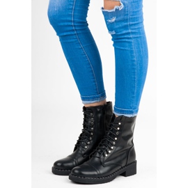 Anesia Paris Black tied ankle boots 1 Anesia Paris Black tied ankle boots 1