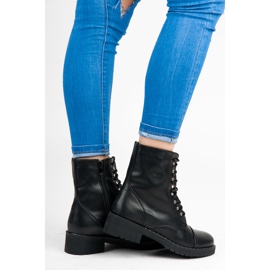 Anesia Paris Black tied ankle boots 2 Anesia Paris Black tied ankle boots 2