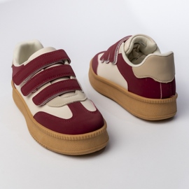 Women's burgundy sneakers red 1 Women's burgundy sneakers red 1