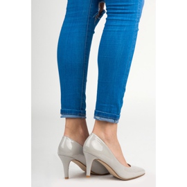 Vinceza Gray Lacquered Pumps grey 1 Vinceza Gray Lacquered Pumps grey 1