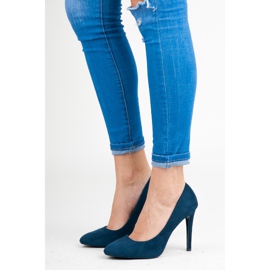 Vinceza Suede heels blue 1